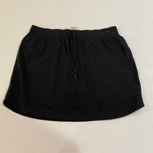RBX Black Drawstring Athletic Skort Size Large L | Activewear Golf Tennis Skirt